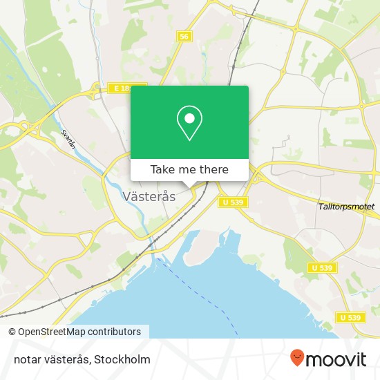 notar västerås map
