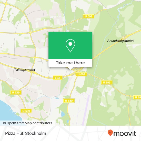 Pizza Hut map