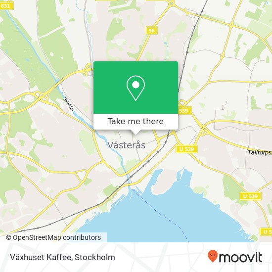 Växhuset Kaffee map