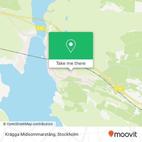 Krägga Midsommarstång map