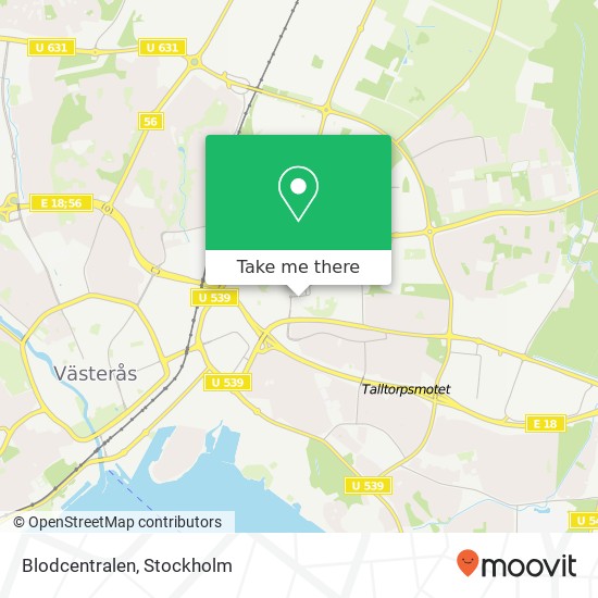 Blodcentralen map