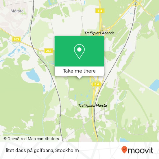 litet dass på golfbana map