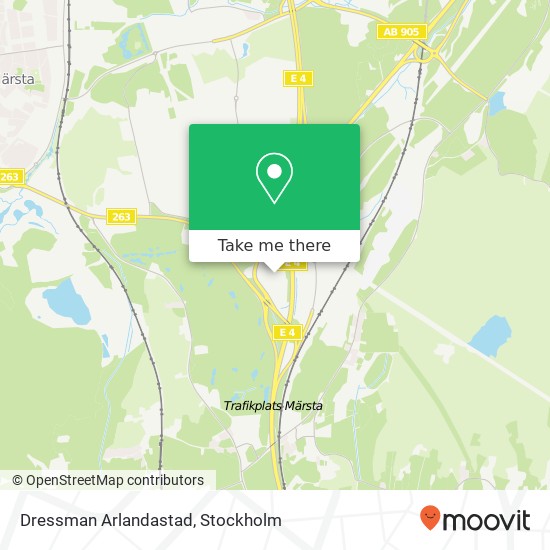 Dressman Arlandastad map