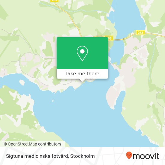 Sigtuna medicinska fotvård map