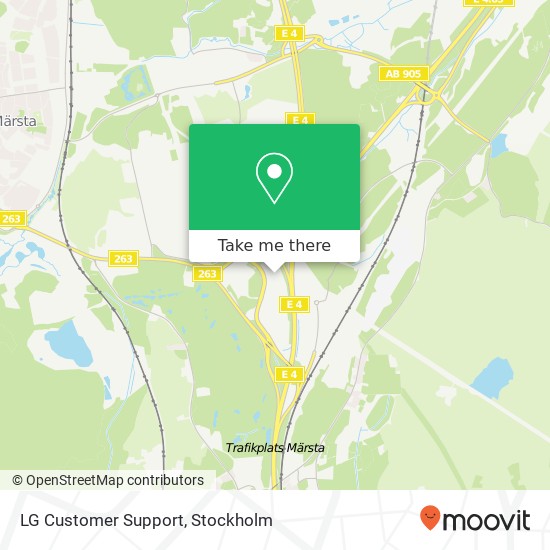 LG Customer Support map