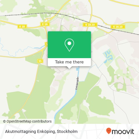 Akutmottagning Enköping map