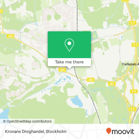 Kronans Droghandel map