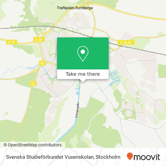 Svenska Studieförbundet Vuxenskolan map