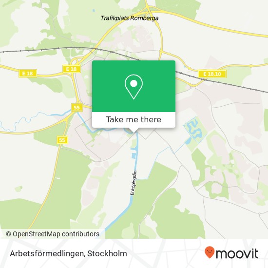 Arbetsförmedlingen map