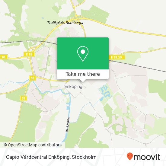 Capio Vårdcentral Enköping map