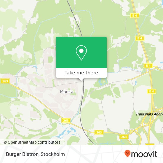 Burger Bistron map