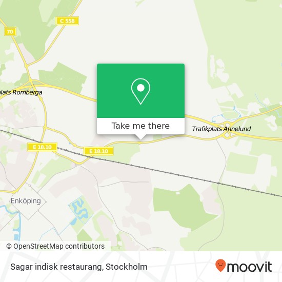 Sagar indisk restaurang map