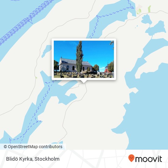 Blidö Kyrka map