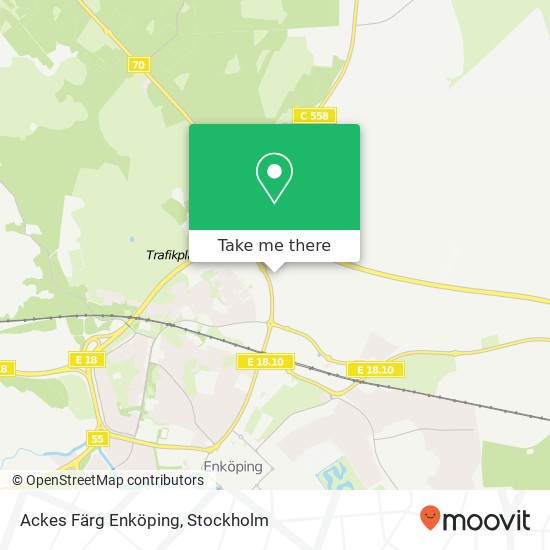Ackes Färg Enköping map