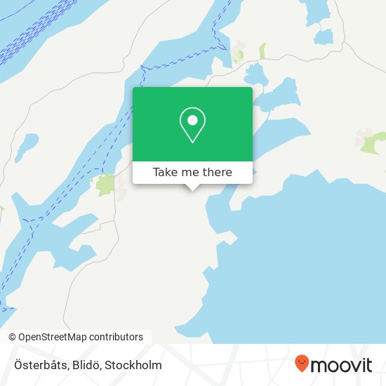 Österbåts, Blidö map