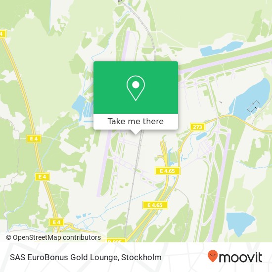 SAS EuroBonus Gold Lounge map