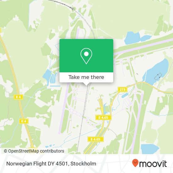 Norwegian Flight DY 4501 map