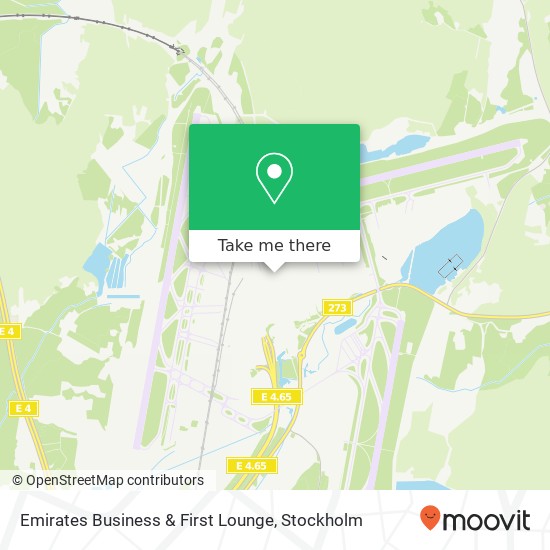 Emirates Business & First Lounge map