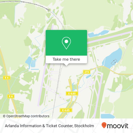 Arlanda Information & Ticket Counter map