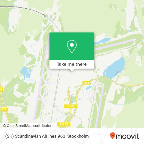 (SK) Scandinavian Airlines 963 map