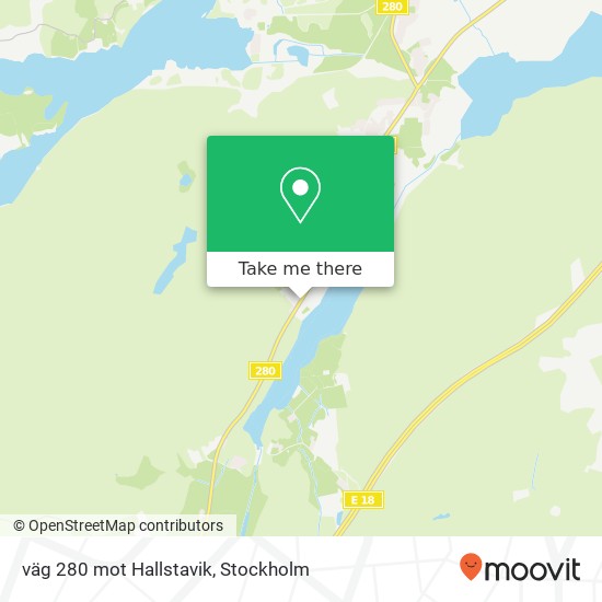 väg 280 mot Hallstavik map