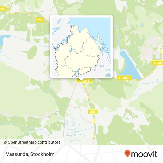 Vassunda map