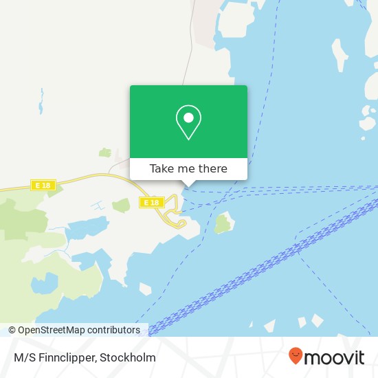 M/S Finnclipper map