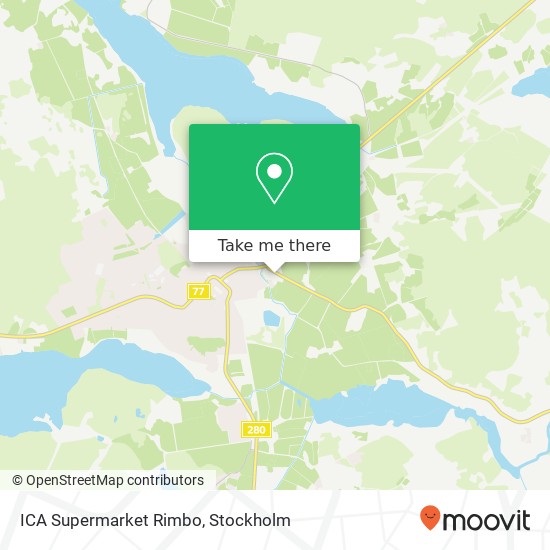 ICA Supermarket Rimbo map