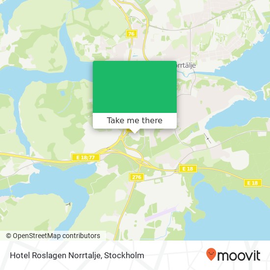 Hotel Roslagen Norrtalje map