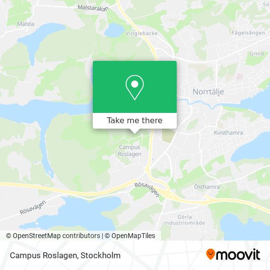 Campus Roslagen map