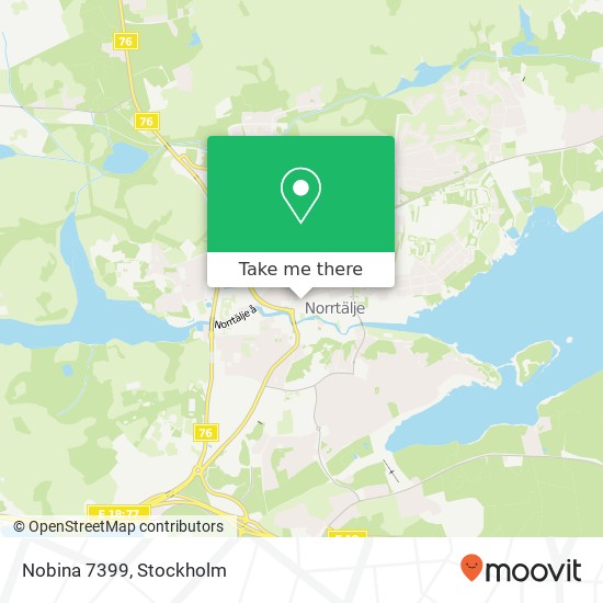 Nobina 7399 map