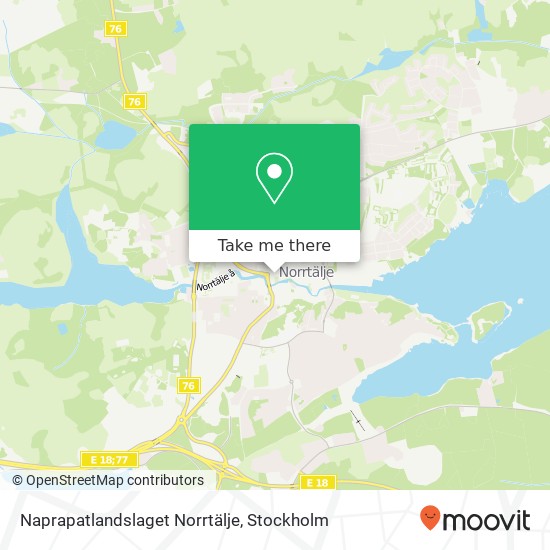 Naprapatlandslaget Norrtälje map