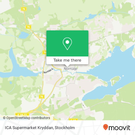 ICA Supermarket Kryddan map