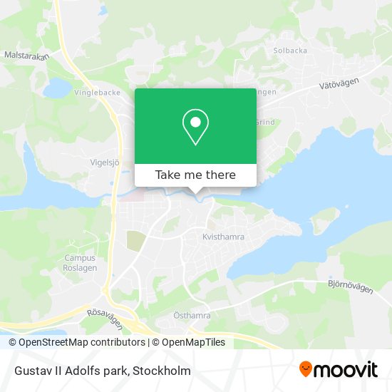 Gustav II Adolfs park map