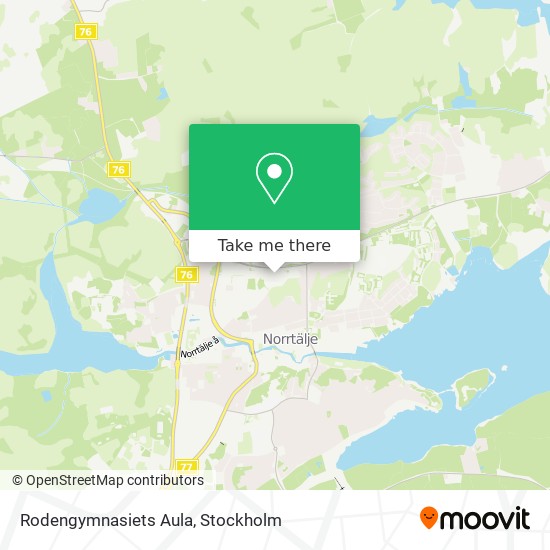 Rodengymnasiets Aula map