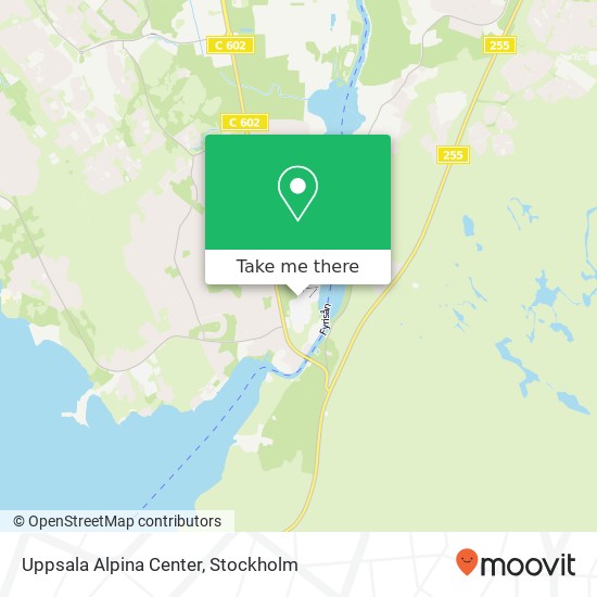 Uppsala Alpina Center map