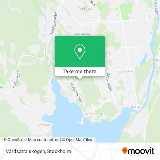 Vårdsätra skogen map