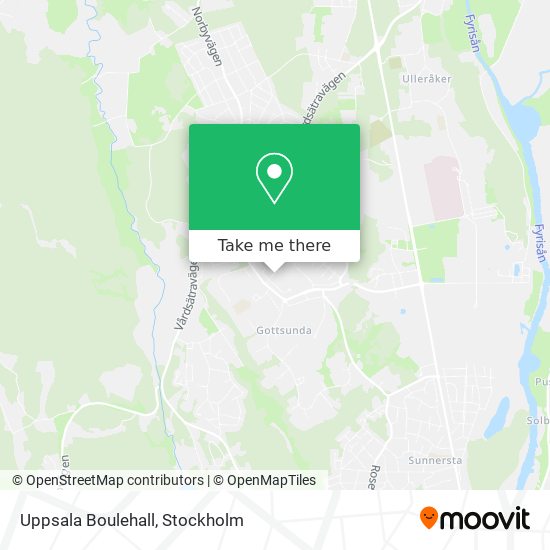 Uppsala Boulehall map