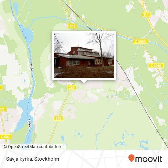 Sävja kyrka map