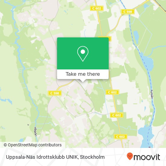 Uppsala-Näs Idrottsklubb UNIK map