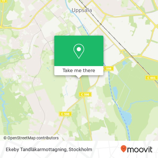 Ekeby Tandläkarmottagning map