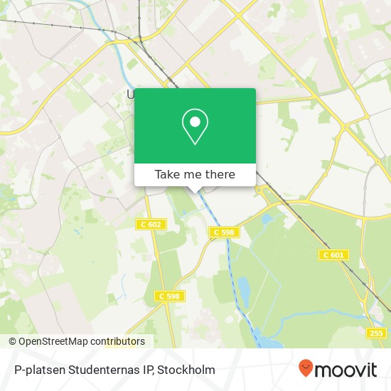 P-platsen Studenternas IP map