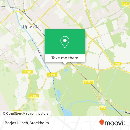 Börjes Lunch map