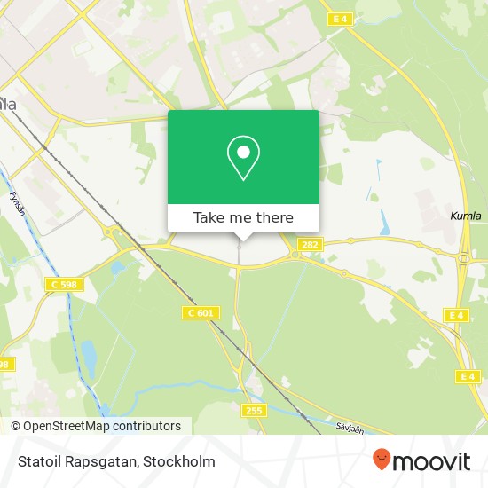 Statoil Rapsgatan map