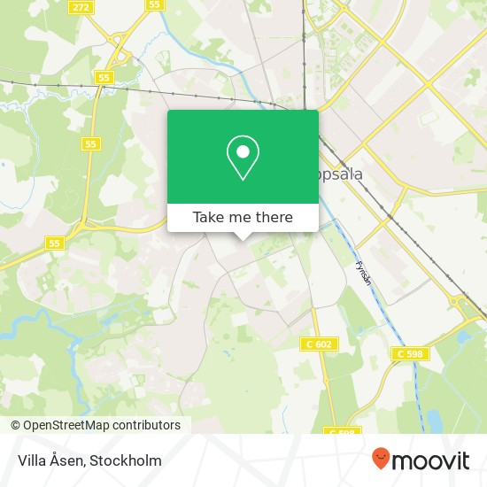 Villa Åsen map