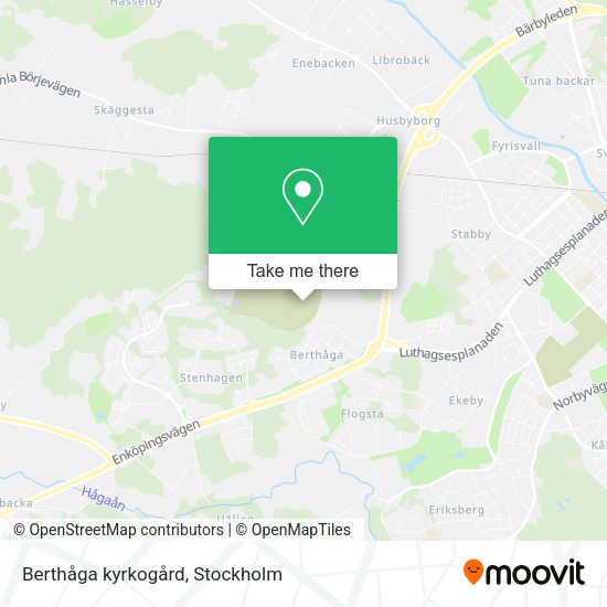 Berthåga kyrkogård map