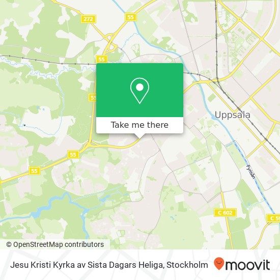 Jesu Kristi Kyrka av Sista Dagars Heliga map