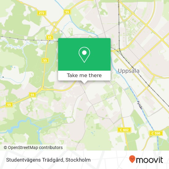 Studentvägens Trädgård map