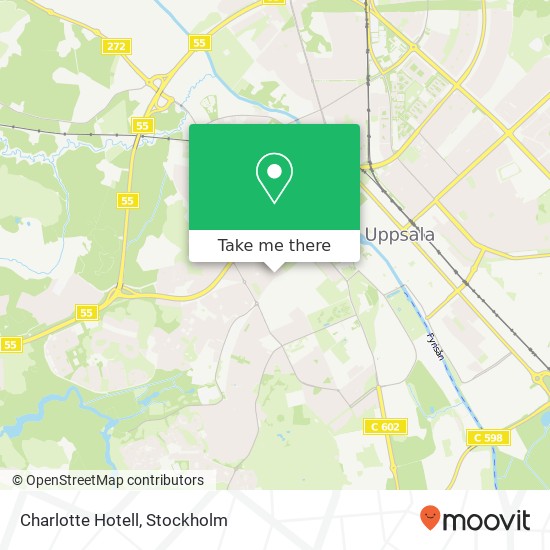 Charlotte Hotell map