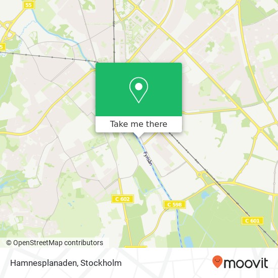 Hamnesplanaden map